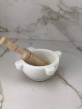 Cargar imagen en el visor de la galería, Mortero mármol blanco tradicional - elmortero
